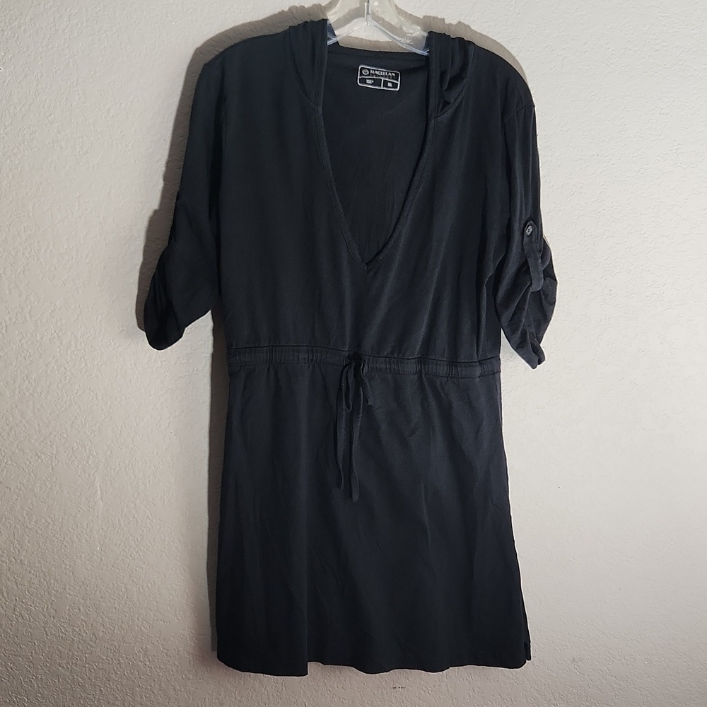 Magellan Outdoors Dress Womens Black 3/4 Sleeve Coverup Size Xl